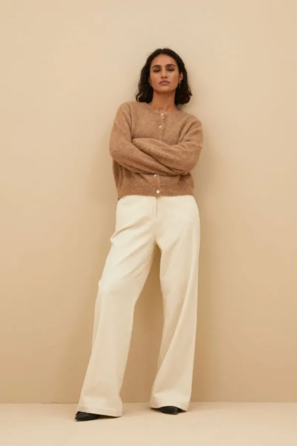 By bar Broeken<odin cord pants | sand shell