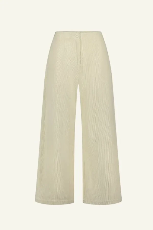 By bar Broeken<odin cord pants | sand shell