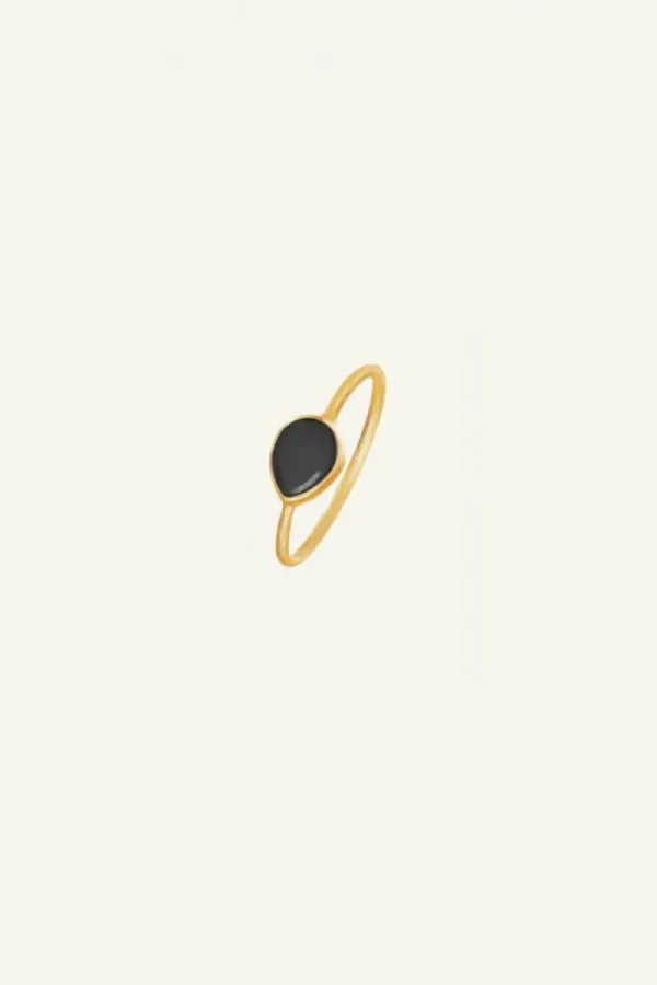 By bar Sieraden<PD MINIMAL RING | black