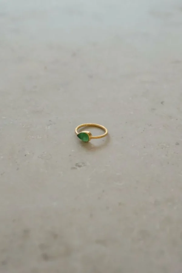 By bar Sieraden<PD MINIMAL RING | green