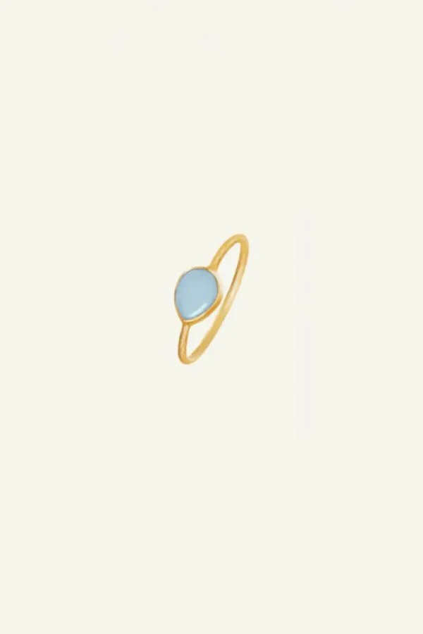 By bar Sieraden<PD MINIMAL RING | light blue