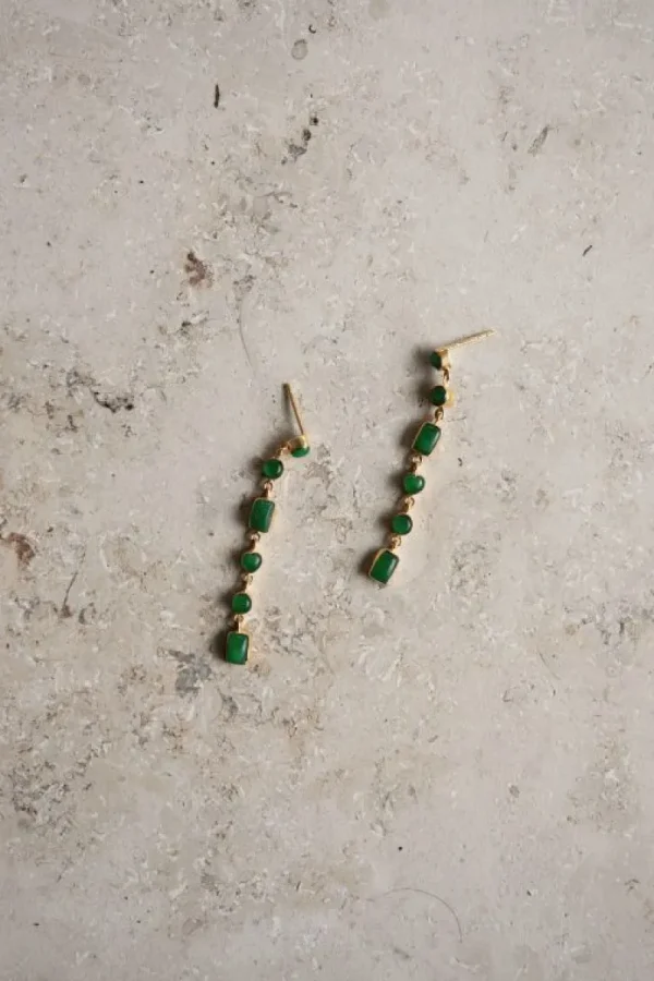 By bar Oorbellen<pd nolan earring | emerald