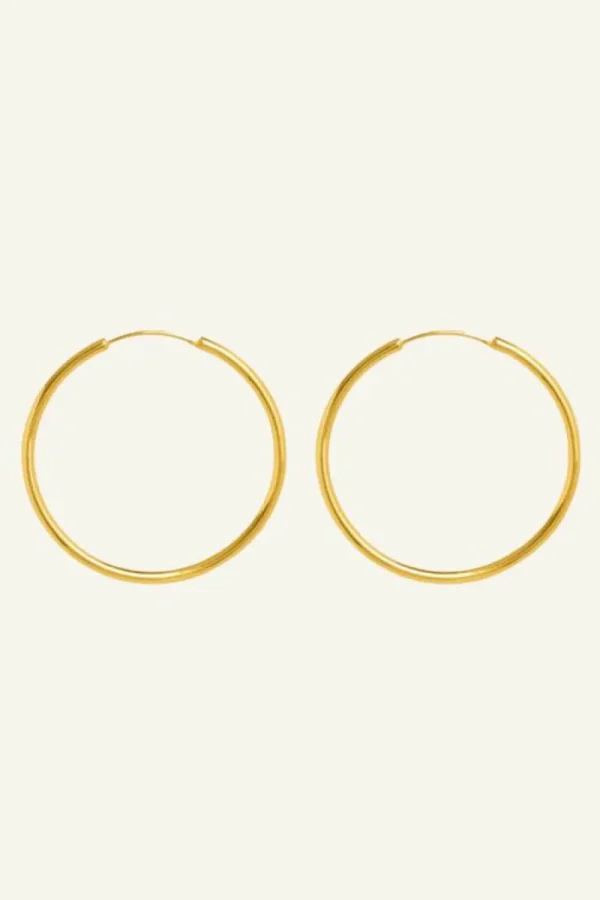 By bar Oorbellen | Sieraden<pd round earring L | gold