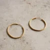 By bar Oorbellen | Sieraden<pd round earring M | gold