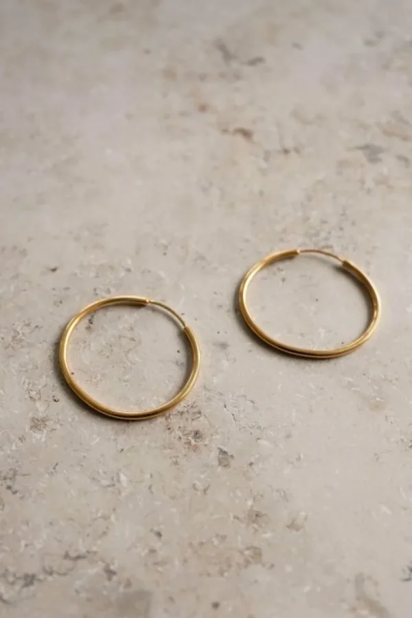 By bar Oorbellen | Sieraden<pd round earring M | gold