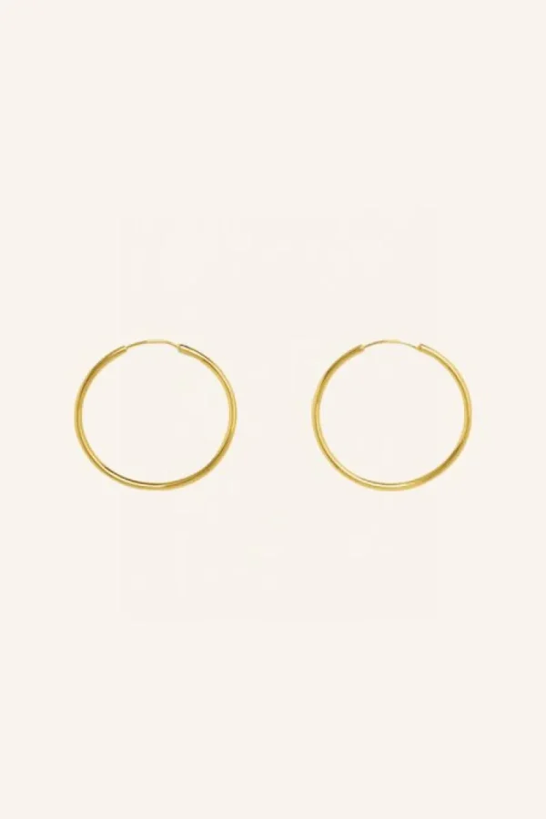 By bar Oorbellen | Sieraden<pd round earring M | gold