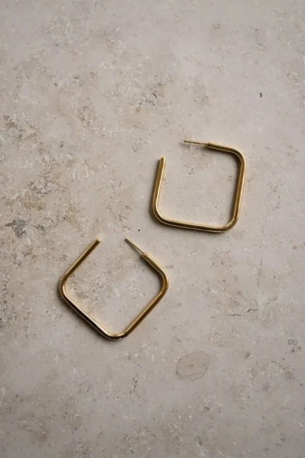 By bar Oorbellen | Sieraden<pd squared earring M | gold