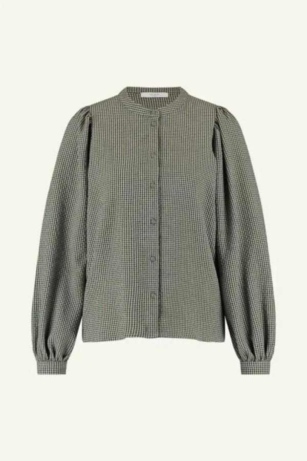 By bar Blouses<rikki small check blouse | small check