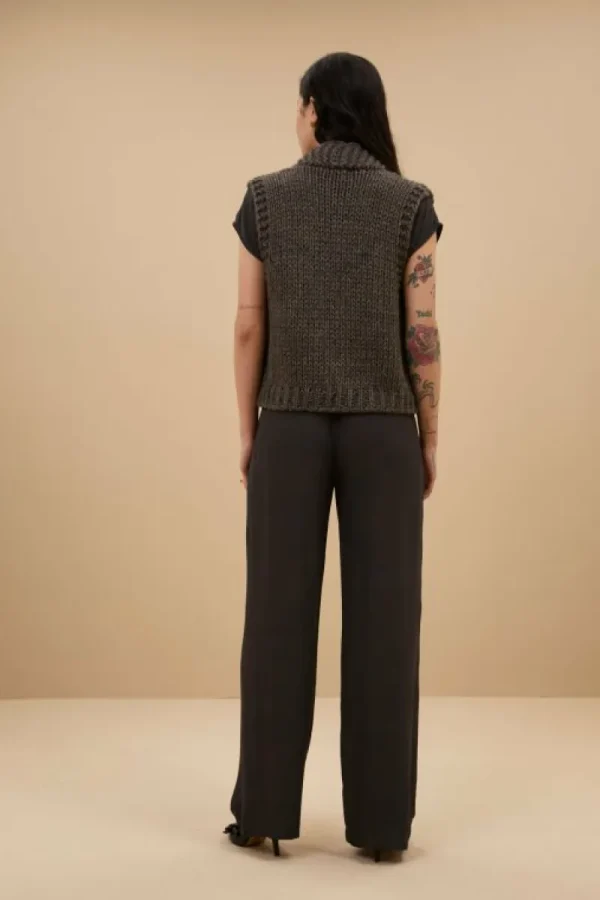 By bar Broeken<robyn viscose pants | cafe noir