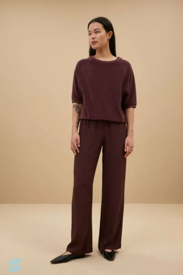 By bar Broeken<robyn viscose pants | pecan