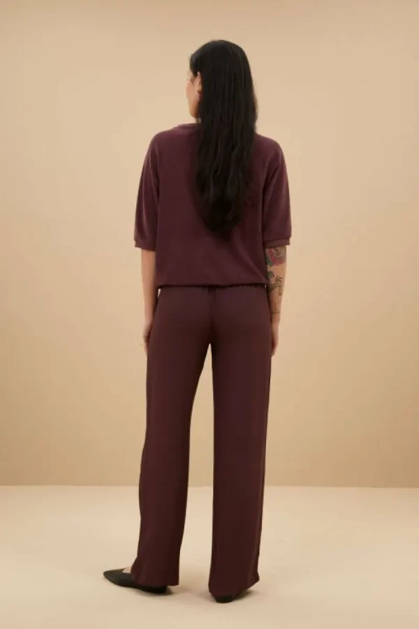 By bar Broeken<robyn viscose pants | pecan