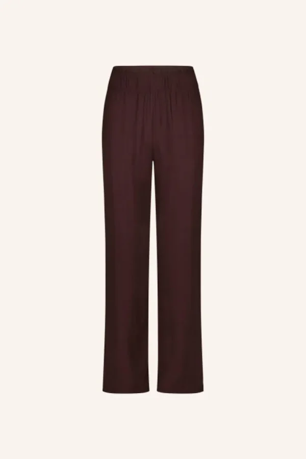 By bar Broeken<robyn viscose pants | pecan