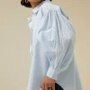 By bar Blouses<sarah chambray blouse | light blue