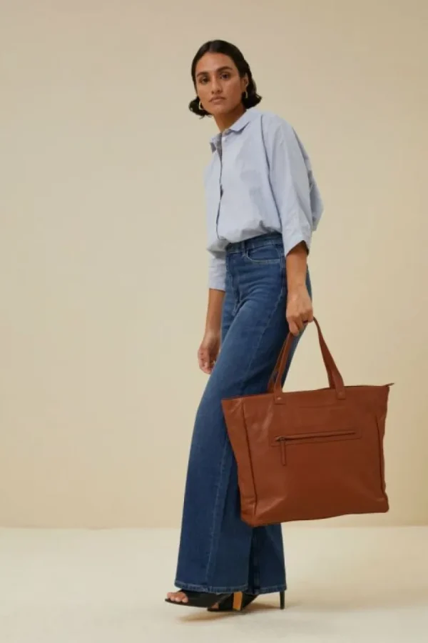 By bar Tassen<shopper bag | cognac