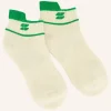 By bar Sokken<short logo socks | spring green