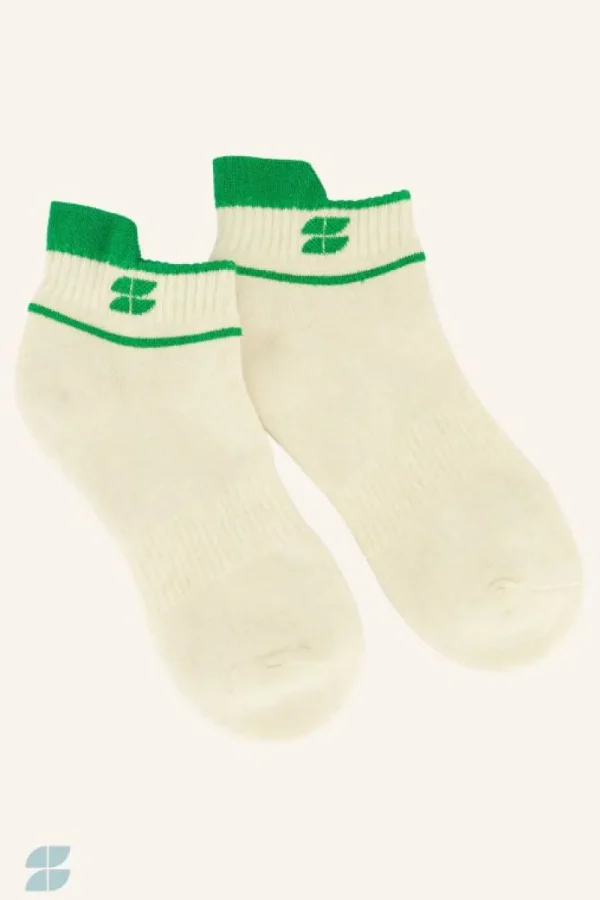 By bar Sokken<short logo socks | spring green