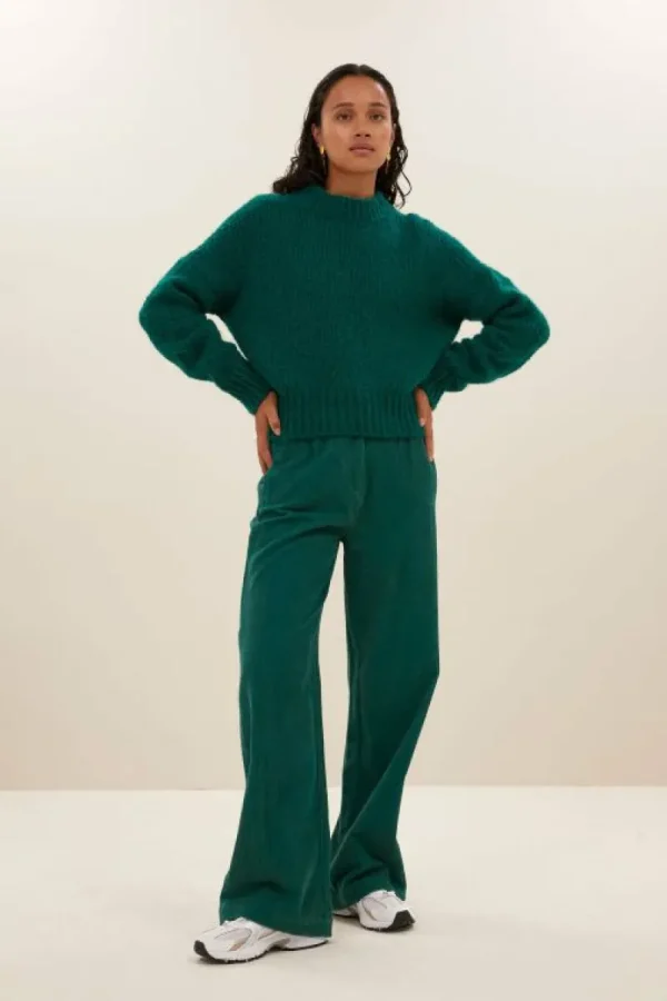 By bar Truien<sonny bulky pullover | peacock green