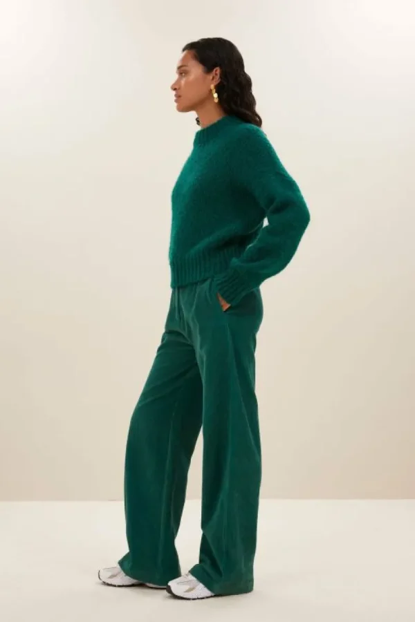 By bar Truien<sonny bulky pullover | peacock green