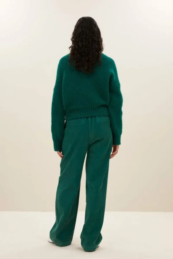 By bar Truien<sonny bulky pullover | peacock green