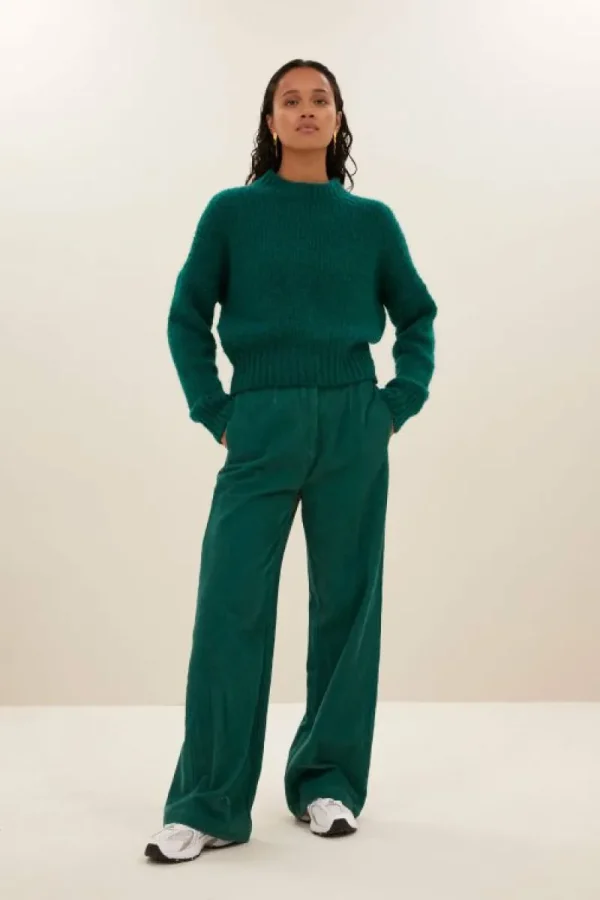 By bar Truien<sonny bulky pullover | peacock green