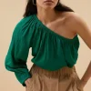 By bar Blouses<stella blouse | bright green