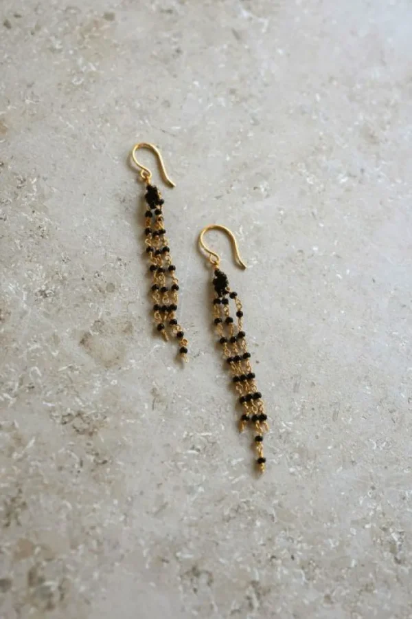 By bar Oorbellen | Sieraden<sterre earring | black