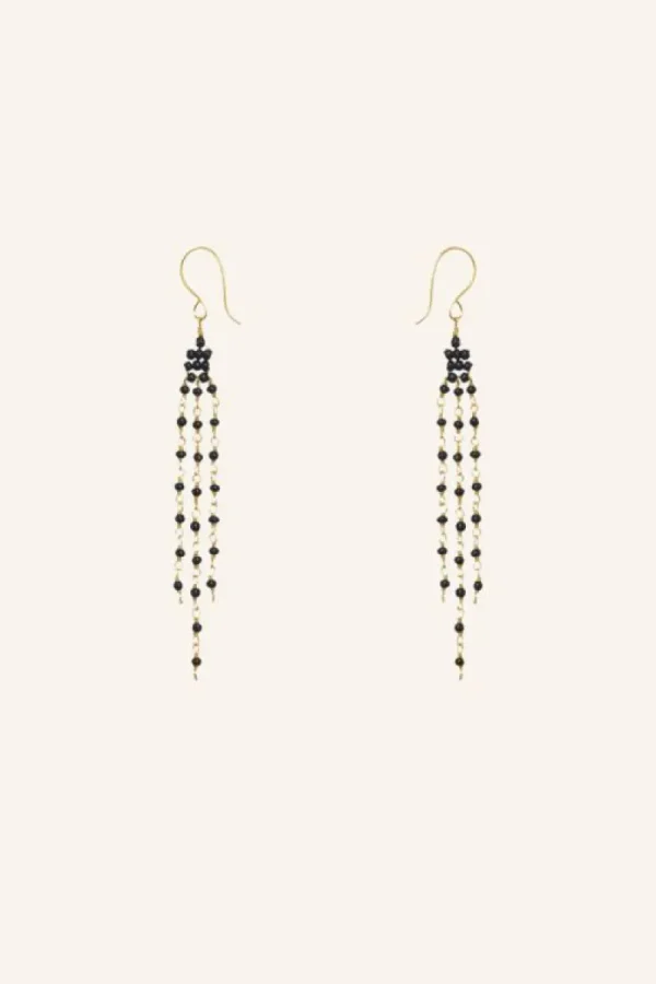 By bar Oorbellen | Sieraden<sterre earring | black