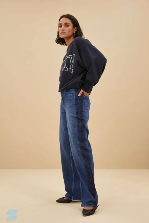 By bar Jeans | Broeken<two tone pants | denim