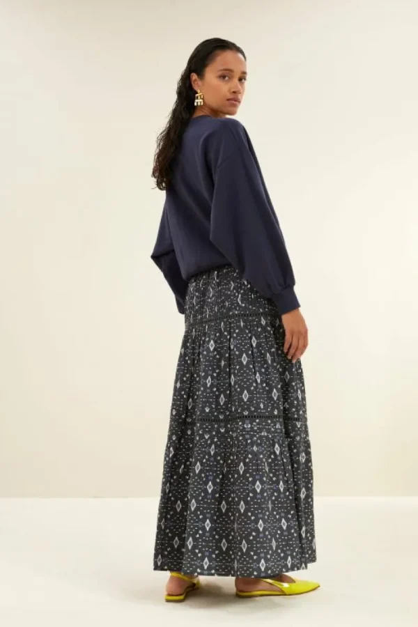 By bar Rokken<xena midnight ikat skirt | midnight ikat